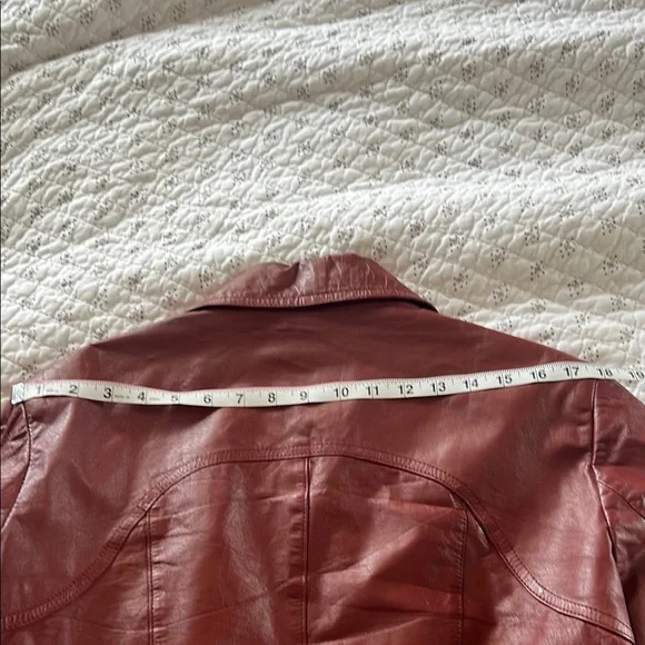 Vintage Jeffery genuine Leather Jacket in Redish Brown - Picture 8 of 10
